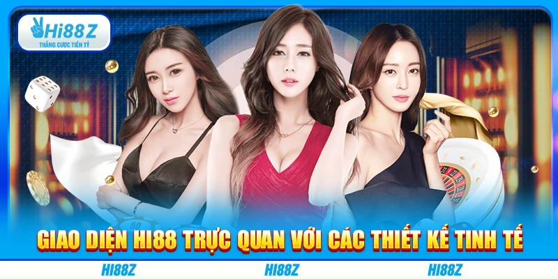 Giao diện Hi88 trực quan với các thiết kế tinh tế